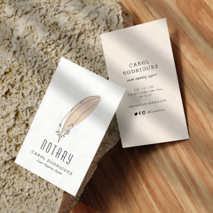 moderne akoestische notaris visitekaartje
