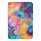 Moderne alcoholinkt waterverven achtergrond badmat (Voorkant Verticaal)