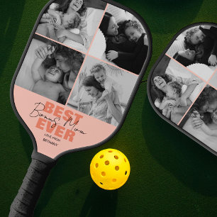 Moderne Allerbeste Bonusmoeder Fotocollage Pickleball Paddle