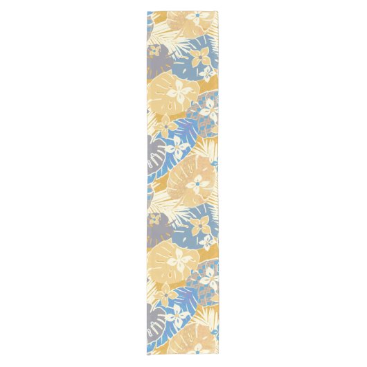 Moderne aloha hawaiiaanse patroonprint korte tafelloper (Voorkant)