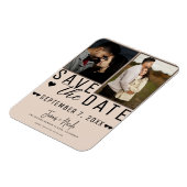 Moderne Amandelmoskee Bewaar de datum 2 Foto Bruil Magneet (Linkerzijde)