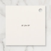 Moderne ambachtelijke citroen bruiloft Limoncello Bedankjes Labels (Achterkant)