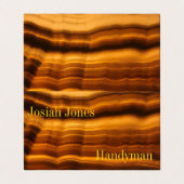 MODERNE AMBER CRYSTAL - CARTE DE VISITE HANDYMAN (Extérieur déplié)