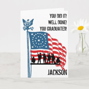 Moderne American Personalized Army Afstuderen Card Kaart