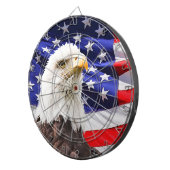 Moderne Amerikaanse partij voor de vlag Dartbord (Voorkant Rechts)