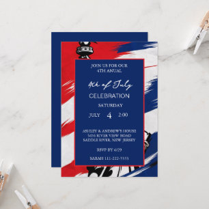 Moderne Amerikaanse vlag rood wit en blauw patriot Kaart