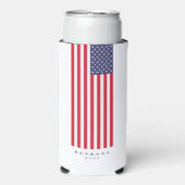 Moderne Amerikaanse vlag US 4th of July Sterren St (Seltzer Voorkant)