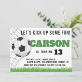 Moderne Amerikaanse Voetbal Birthday Party Kaart (Staand voorkant)