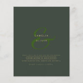 Moderne Ampersand Huwelijksuitnodiging QR Code RSV (Voorkant)