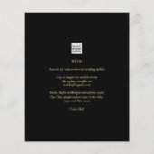 Moderne Ampersand Trouwuitnodiging QR Code RSVP Flyer (Achterkant)