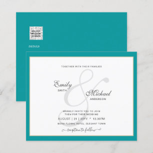 Moderne Ampersand Typografie Weddenschap QR