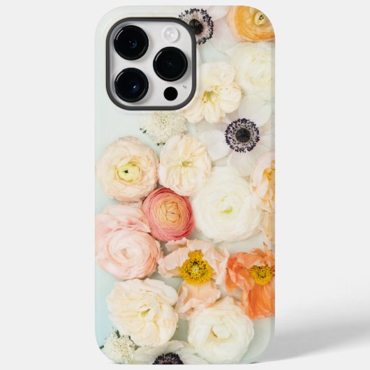 moderne anemonanemone ranuculus roos, vers Case-Mate iPhone case (Achterkant)