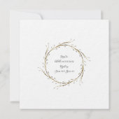 Moderne Anemone WreatBlack White Couples — Shower Kaart (Achterkant)