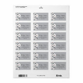 Moderne anemoon | Postadres Etiket (Full Sheet)