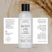 Moderne apotheek 4 OZ 120ml Cosmetische fles Label