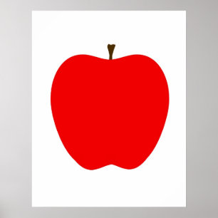 Moderne Apple-afdruk Poster