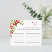 Moderne Appley ooit na Apple Shower Recept Kaart (Staand voorkant)