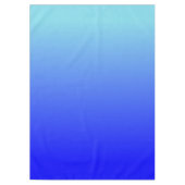 Moderne Aqua Blau Ombre Tafelkleed (Voorkant)