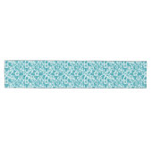 Moderne Aqua Bloem Medium Tafelloper (Horizontaal)