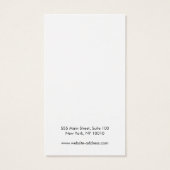 Moderne Aqua Blue Long Earring Display Kaart (Achterkant)