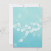 Moderne Aqua Blue Rehearsal Dinner Invitations Kaart (Achterkant)