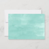 Moderne aqua waterverf Wil je mijn Maid zijn Kaart (Achterkant)