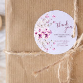 Moderne Aquarel Bedankt Bruids Bruiloft Sticker