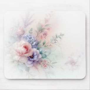 Moderne Aquarel Bloemen Schilderen Trendy Muismat