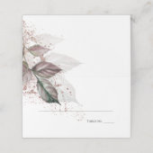 Moderne Aquarel Glitter Loofwerk BarefootBride™ (Buitenkant ongevouwen)