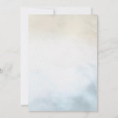 Moderne Aquarel Proefavond Dinner Kaart (Achterkant)