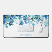 Moderne aquarelle tropicale girly florale (Clavier et souris)