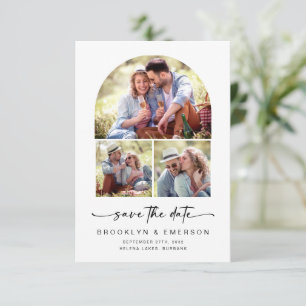 Moderne Arch   3 Foto's die de datum opslaan Save The Date