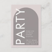 Moderne Arch Abstract Japandi Minimalisme Informatiekaartje (Voorkant)