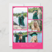 Moderne Arch Afgestudeerden Dubbele Afstudeerfeest Kaart (Achterkant)