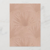 Moderne Arch Bohemen Waterverf Florals Wedding Menu (Achterkant)