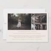 Moderne Arch Cream Afstuderen Multi Photo Afstuder Aankondiging (Achterkant)