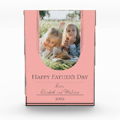 Moderne Arch Lijst Foto Vaderdag | Koraal (Voorkant)