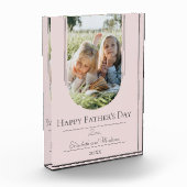 Moderne Arch Lijst Foto Vaderdag | Roze (Links)