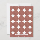 Moderne Arch Lijst Stationery Note Kaart - Rood (Achterkant)