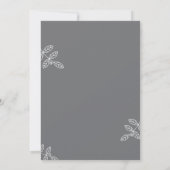 Moderne Arch met Branches Elegant Wedding Kaart (Achterkant)