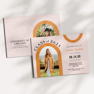 Moderne Arch Photo Class of 2023 Afstuderen Kaart