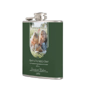 Moderne Arch Photo Vaderdag | Emerald Green Heupfles (Links)