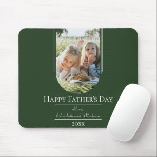 Moderne Arch Photo Vaderdag   Emerald Green Muismat