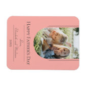 Moderne Arch Photo Vaderdag | Koraal Magneet (Horizontaal)