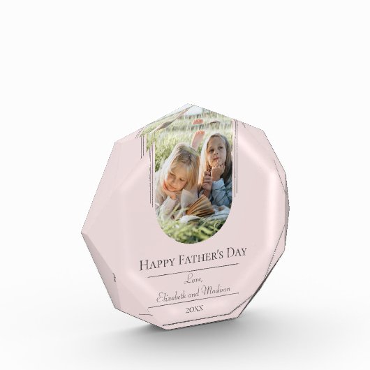 Moderne Arch Photo Vaderdag | Roze Fotoblokken (Links)