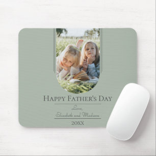 Moderne Arch Photo Vaderdag   Sage Green Muismat