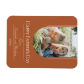 Moderne Arch Photo Vaderdag | verbrand Sinaasappel Magneet (Horizontaal)