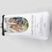 Moderne Arch Photo Vaderdag | wit Golfheadcover (Voorkant)