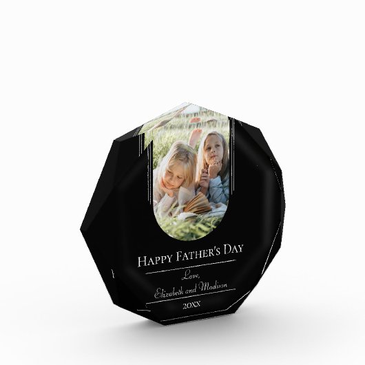 Moderne Arch Photo Vaderdag | Zwart Fotoblokken (Links)