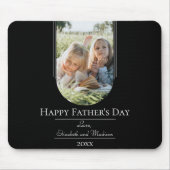 Moderne Arch Photo Vaderdag | Zwart Muismat (Voorkant)